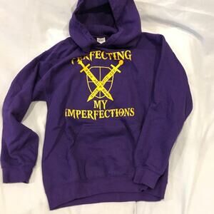 Gildan Purple "Perfections" Hoodie Mens S